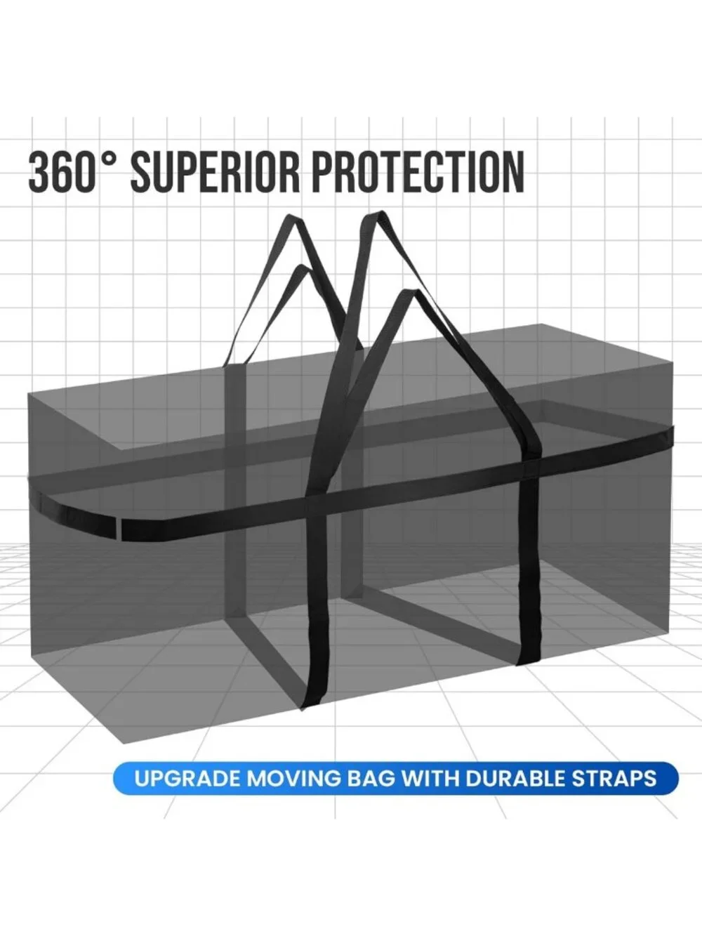 2 Pack Extra Large 69 Gallon Storage Bags with Clear Window - Durable